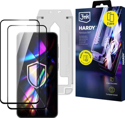 Immagine prodotto di 2 vetri protettivi in vetro temperato resistente con applicatore 3mk Hardura 9H per Samsung Galaxy A36