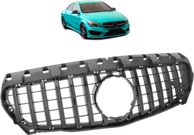 Produktbild von Kühlergrill schwarz glanz passt an passend für Mercedes W117 CLA 13-16 Sport-Panamericana GT