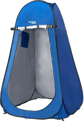 Produktbild von AKTIVE Bodenloses Camping-Dusch- und Wickelzelt Aktive 120x120x185 cm blau (62162)