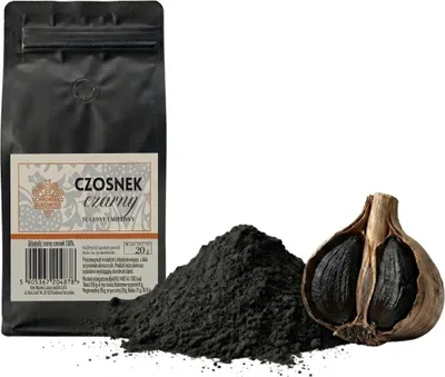 Produktbild von Schwarzer Knoblauch Gewürz 20g 100% Knoblauch - Schronisko Bukowina