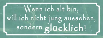 Produktbild von vianmo Holzschild 10x27 cm wenn ich alt bin will nicht jung Spruch Zitat