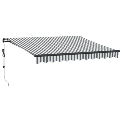 Image de vidaXL Store automatique avec LEDs Anthracite & Blanc 300x250 cm