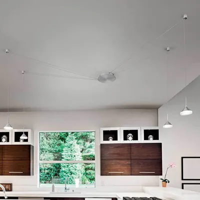 Produktbild von Fabas Luce Isabella LED Pendelleuchte Weiß Rund 6-flammig