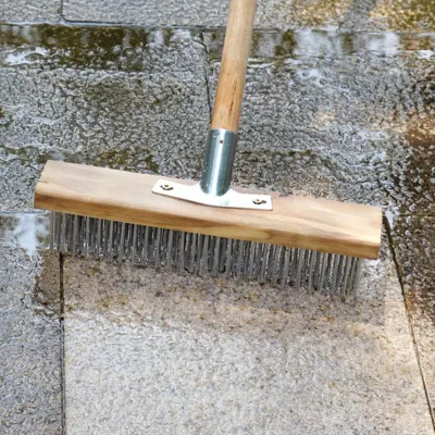 Productafbeelding van Multifunctionele vloerborstel met roestvrijstalen borstels, 50 cm