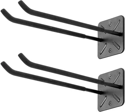 Produktbild von Garagehaken Set für Wand, Bandenrek für Wand, Laderhaken, 2-fach Wielhalter