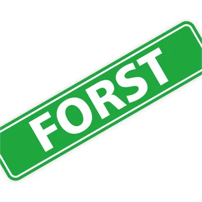 Produktbild von Magnetschild "Forst" 30 x 7 cm 0,9mm stark