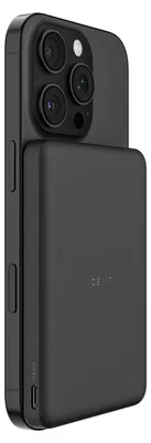 Produktbild von Belkin BPD010hqBK, 5000 mAh, Kabelloses Aufladen, 7,5 W, Schwarz