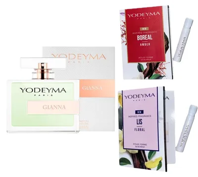 Productafbeelding van Yodeyma Gianna eau de parfum voor dames 100 ml + 2 proefmonsters, AI-gegenereerde afbeelding