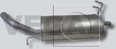 Produktbild von VEGAZ MIS-206 Endschalldämpfer für MITSUBISHI COLT VI (Z3A, Z2A) Auspuff