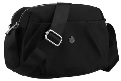 Obrázek produktu pro Peterson dámská crossbody kabelka z polyesteru černá 24x15 cm