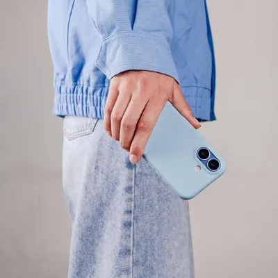 Image de Coque arrière texturée imoshion pour Apple iPhone 18 Pro / 17 Pro - Bleu clair, Image générée par une IA
