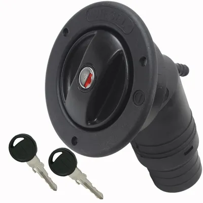 Image de Goulot de remplissage diesel Bouchon de réservoir camping-car caravane bateau camper 50 mm noir