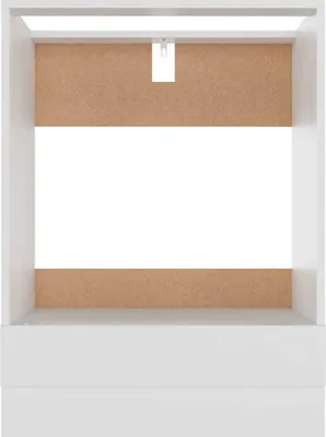 Produktbild von "2026 Promotion" Buffetschrank Küche, Herdumbauschrank, Lyon Weiß 60x46x81,5 cm Holzwerkstoff - Mehrzweckschrank CC26963