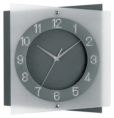 Produktbild von AMS Quarz-Wanduhr, Quarzwerk mit schleichender Sekunde, 31x31x6cm, 9323