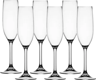 Produktbild von Sektglas farblos Set 6 Stück, unzerbrechlich, Tritan, Party