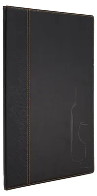 Productafbeelding van Securit® Trendy wijnkaart A4 in zwart