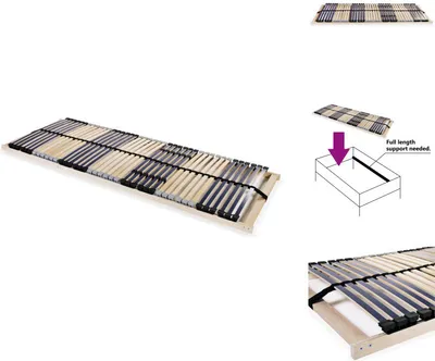 Produktbild von vidaXL Lattenrost mit 42 Latten 7 Zonen 70 x 200 cm -  Betten & Bettgestelle
