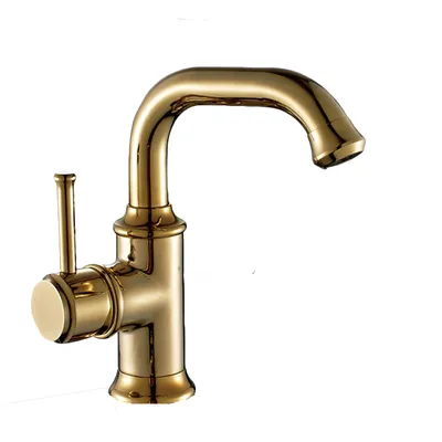 Obrázek produktu pro Umyvadlová baterie KRAN retro GOLD stojící MELINEA LAUFERI