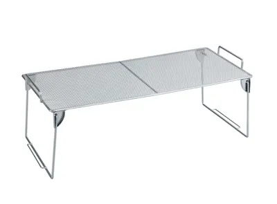 Obrázek produktu pro WENKO kuchyňský regál stohovatelné police pro domácnost kovové výklenky kořenky 45x15x20 cm
