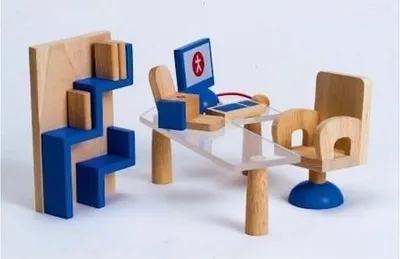 Produktbild von Van der Doelen Wanju Arbeitszimmer für Puppenhaus