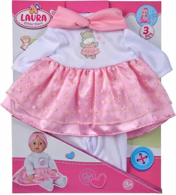 Produktbild von Simba Puppe Zubehör Babypuppe Laura Glitzersternchenset 105400002