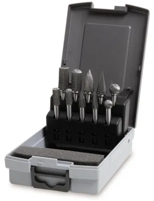 Imagen del producto de FRESAS ROTATIVAS BETA PARA METAL DÚRICO (limas), 10 unidades.