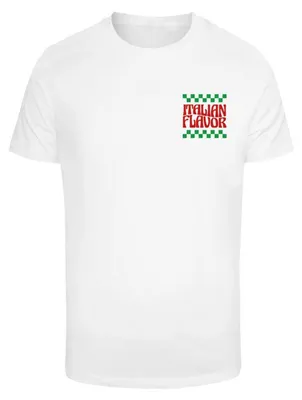 Image de Mister Tee - T-shirt "Flavor Italiano" pour hommes, modèle TN2145 (Taille M), couleur blanche