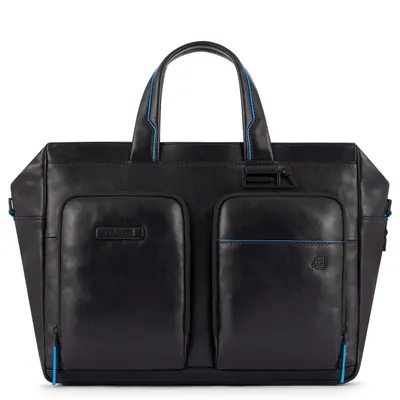 Obrázek produktu pro PIQUADRO Blue Square Revamp Slim Computer Portfolio Briefcase Nero
