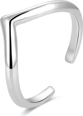 Obrázok produktu pre Minimalistický strieborný prsteň na nohu AGGF493