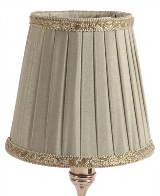 Produktbild von Lampenschirm im viktorianischen Stil, aufsetzbar, 12 cm - Grün - Stoff