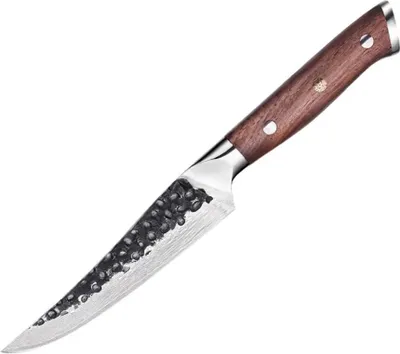 Obrázek produktu pro Damaškový kuchyňský nůž Tetsuya - Steak v hnědé barvě KP37520