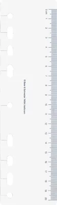 Produktbild von rido idé Kalender-Einlage "Lineal" transparent für Terminplaner 'Timing 1'
