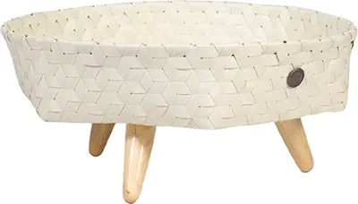 Produktbild von HANDED BY Korb Pflanzen Aufbewahrungsständer Dimensional ECRU WHITE Holz weiß