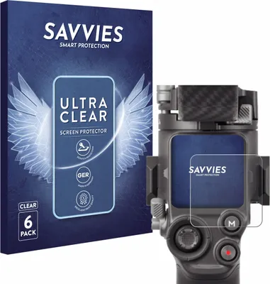 Produktbild von 6x Für DJI RS 4 Schutzfolie Savvies Displayschutz Display Schutz Folie Klar Transparent