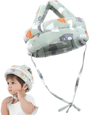 Produktbild von PolkaHome® Baby-Kopfschutz, Aufprall-Helm, verstellbarer Sicherheitshelm für Babys 6-36 Monate