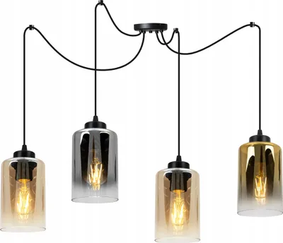 Image de Élégante Suspension Avec Abat-Jour En Verre