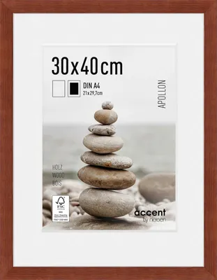 Produktbild von accent by nielsen Holz Bilderrahmen Apollon, 30x40 cm, Wengé