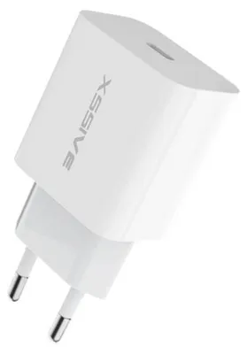 Image de Xssive 25W PD Fast Charge 3.0 PPS Type-C Chargeur rapide Chargeur secteur 3A mâle compatible avec Android & iPhone blanc