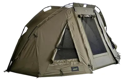 Produktbild von 2-Personen-Dome von 5 Seasons – Schnell aufzubauendes Angelzelt mit 10.000 mm Wassersäule, Aluminiumgestell, Multifunktionstür, inklusive Bodenplane und Gummihammer.
