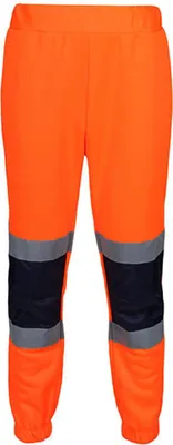 Immagine prodotto di Pro Hi Vis Joggers - Pantaloni da jogging di sicurezza - Colore: Arancione/Navy - Taglia: XXL