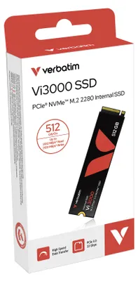 Produktbild von Verbatim Vi3000 M.2 SSD    512GB PCIe NVMe                  49374