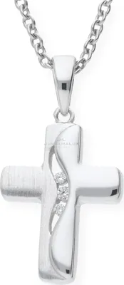 Produktbild von Kettenanhänger Silber 925 Kreuz Zirkonia JL10-02-0540 JuwelmaLux