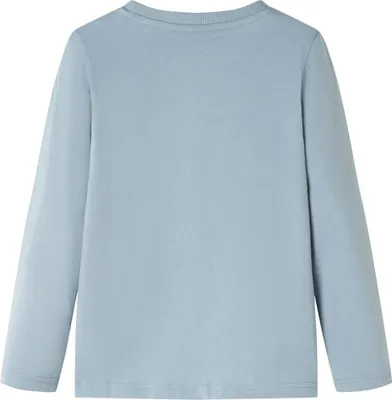 Image de vidaXL T-shirt manches longues enfant bleu clair 92