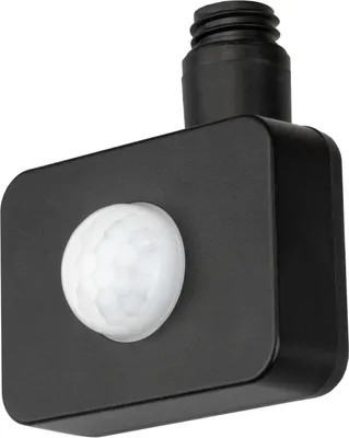 Produktbild von Ledvion - Bewegungsmelder PIR, Drahtlos, Schwarz, Deckenmontage, IP65, 120° Schwenkbar, Reichweite 2 bis 8m, Lichtsensor Einbruch