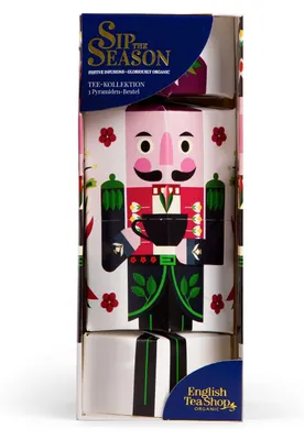 Produktbild von ETS - Teegeschenk "Nussknacker weiß", BIO, 3 Pyramidenbeutel