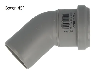 Produktbild von MagnaPlast HT PLUS HTB Winkel 75 mm 45° 10920 Abwasser