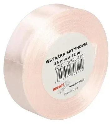 Zdjęcie produktu dla Wstążka satynowa szampańska 25mm x 32m
