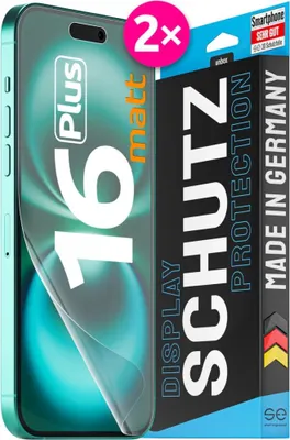 Immagine prodotto di smart engineered SE0-F0102-0524-24-M Pellicola protettiva 3D iPhone 16 Plus antiriflesso