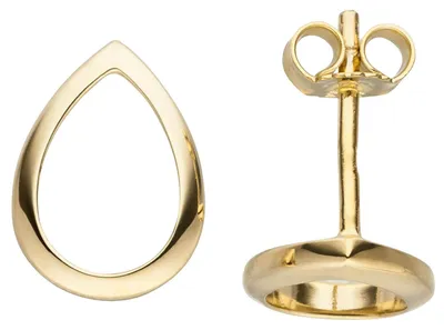 Produktbild von Ohrstecker Tropfen 11,5x8,4mm 333 Gold Gelbgold Ohrringe Ohrschmuck glänzend