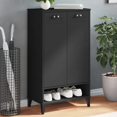 Produktbild von Möbel Schuhschrank VIKEN Schwarz Holzwerkstoff - Schuhregale 374924